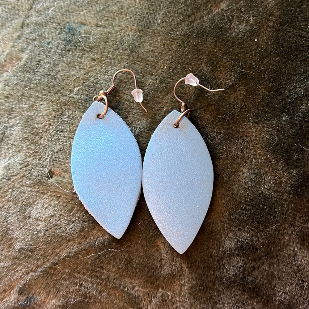 Pieced dangle earrings